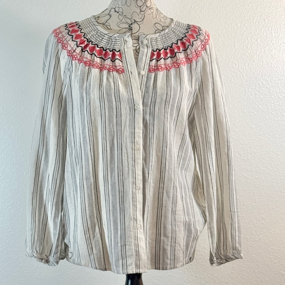 Boho Embroidered Top by Lucky